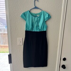 Elegant Teal and Black Dress by Dress Born size 6